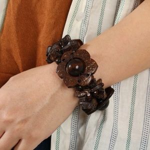 Emery rose flower Decor elastic bracelet